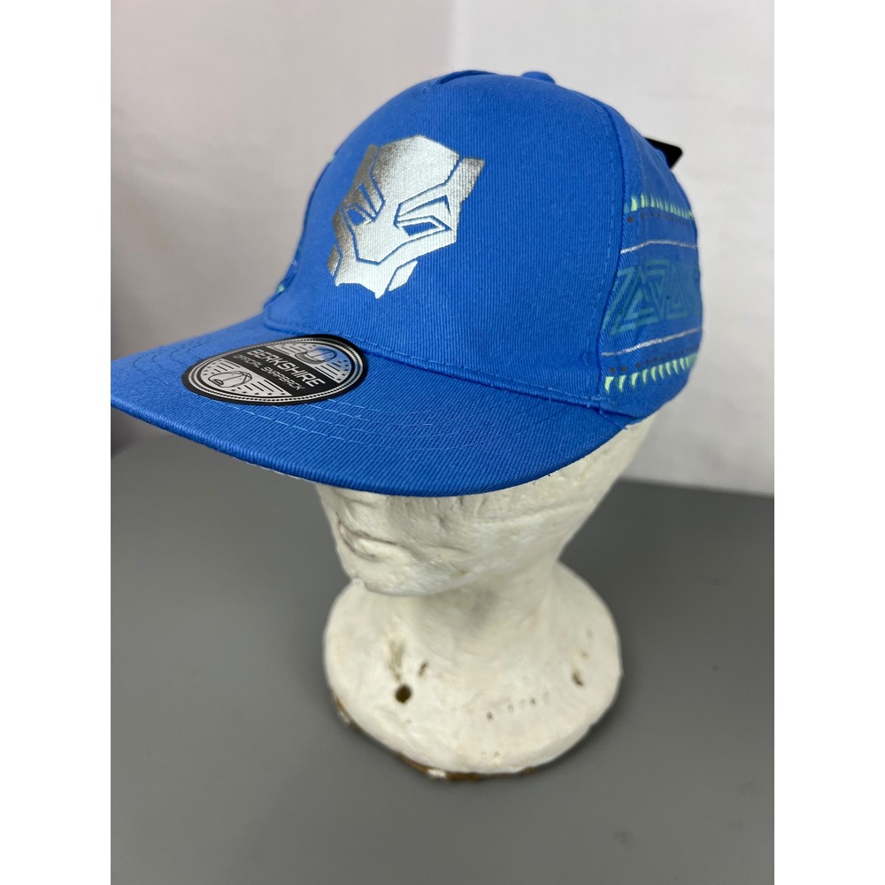 Marvel Black Panther Wakanda Forever Boys Snapback Hat‎ Blue Silver Berkshire